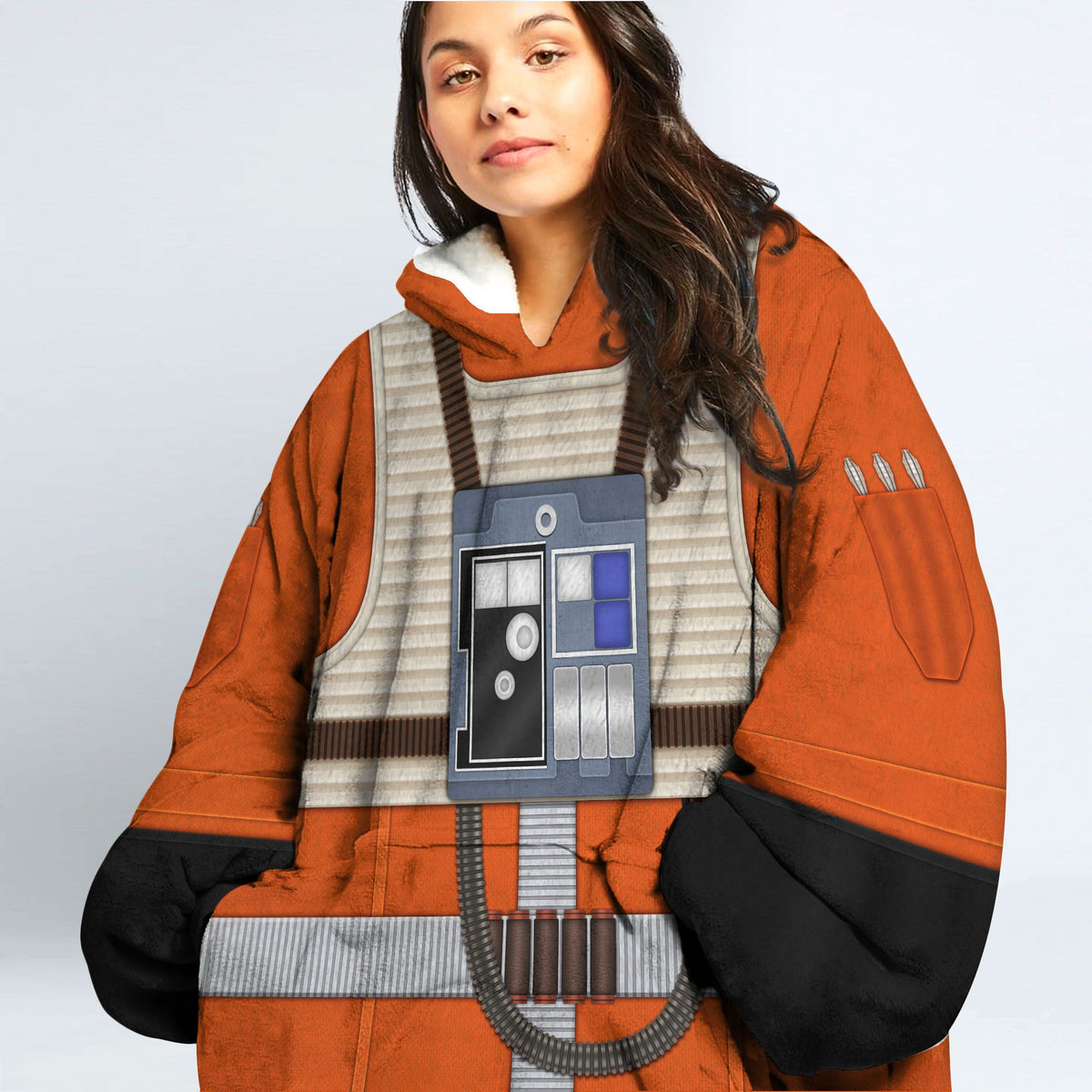 MakerHuman Flight Suit Cosplay & Costume Over Size Hoodie Fleece One Size