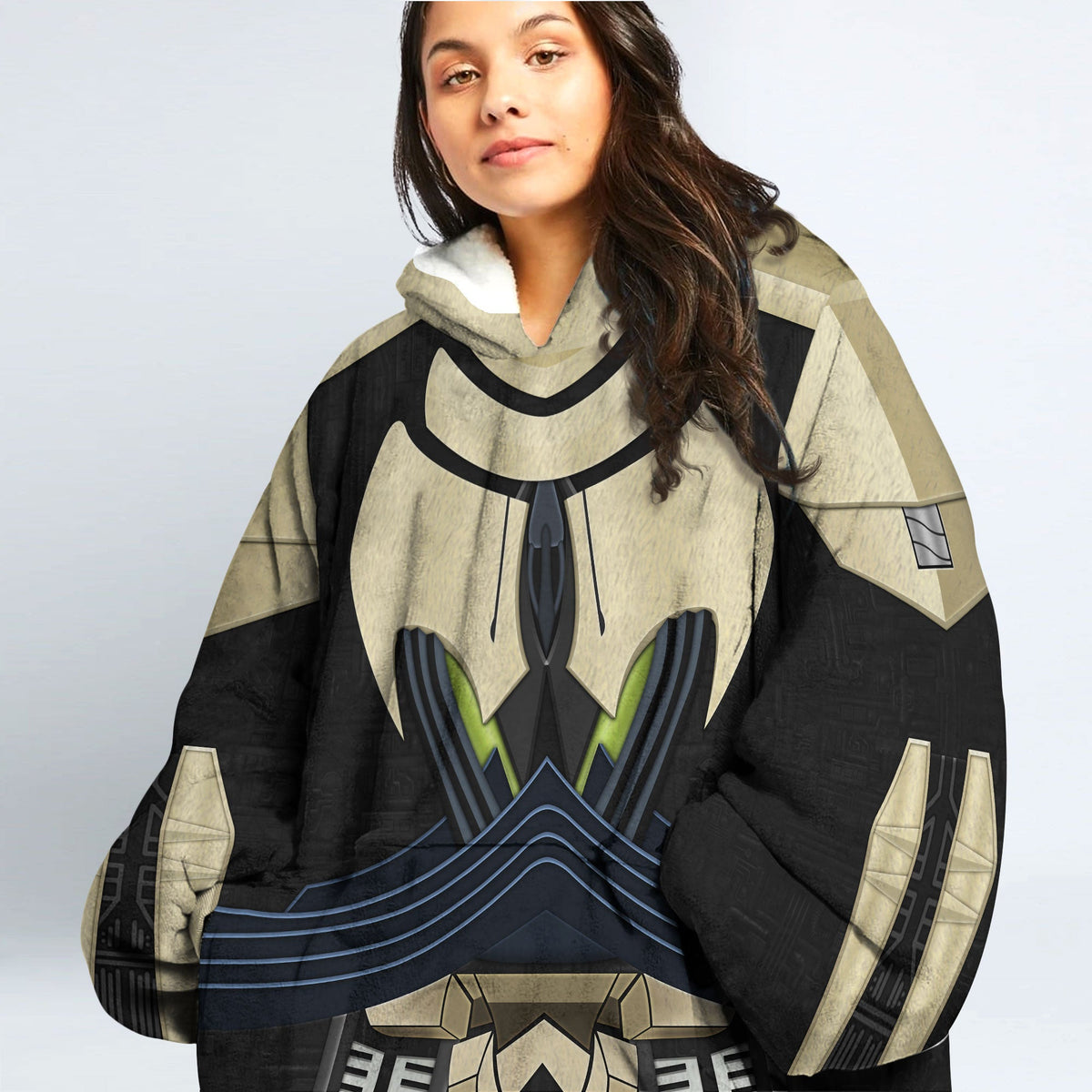 MakerHuman General Grievous Cosplay & Costume Over Size Hoodie Fleece One Size