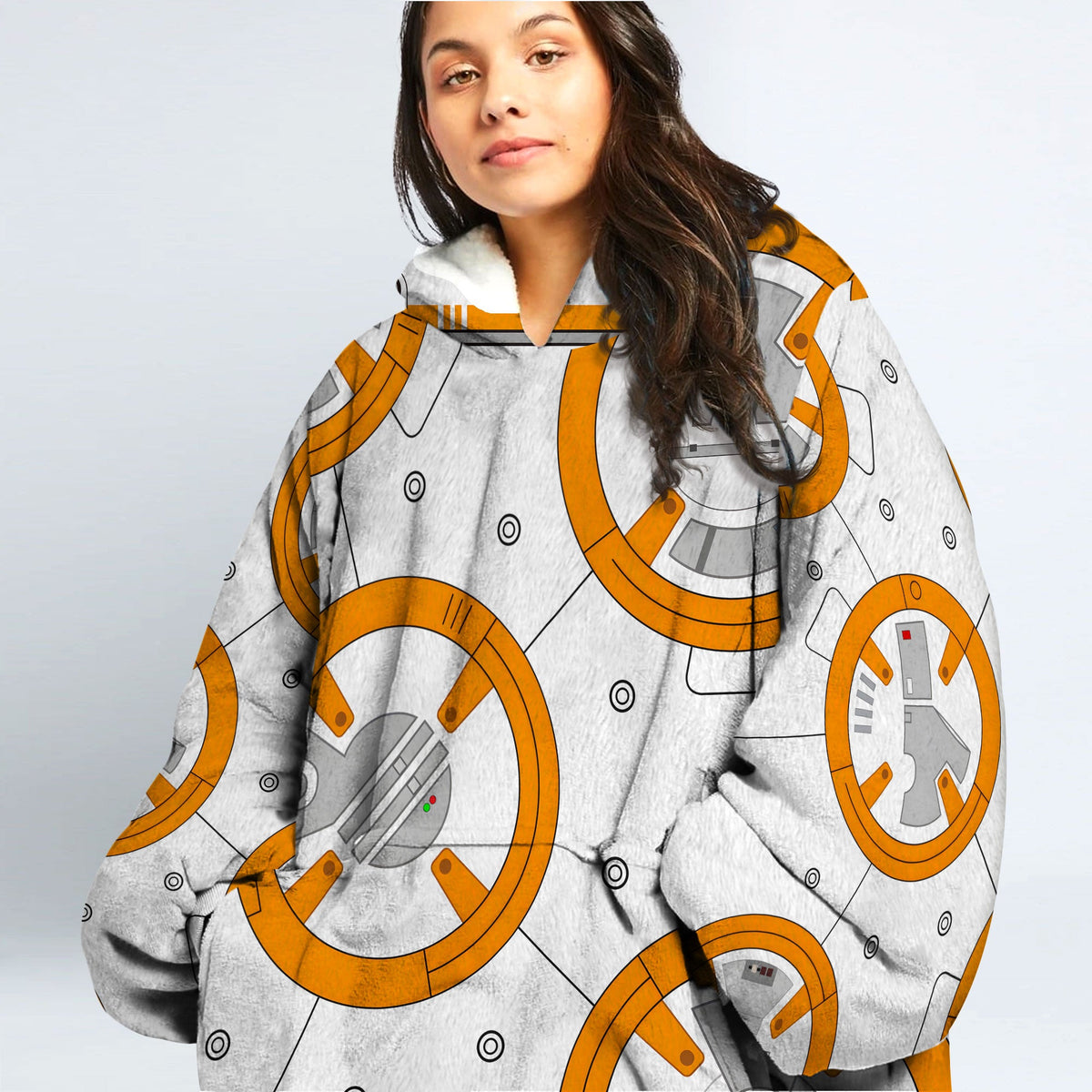 MakerHuman BB 8 Robot Cosplay & Costume Over Size Hoodie Fleece One Size