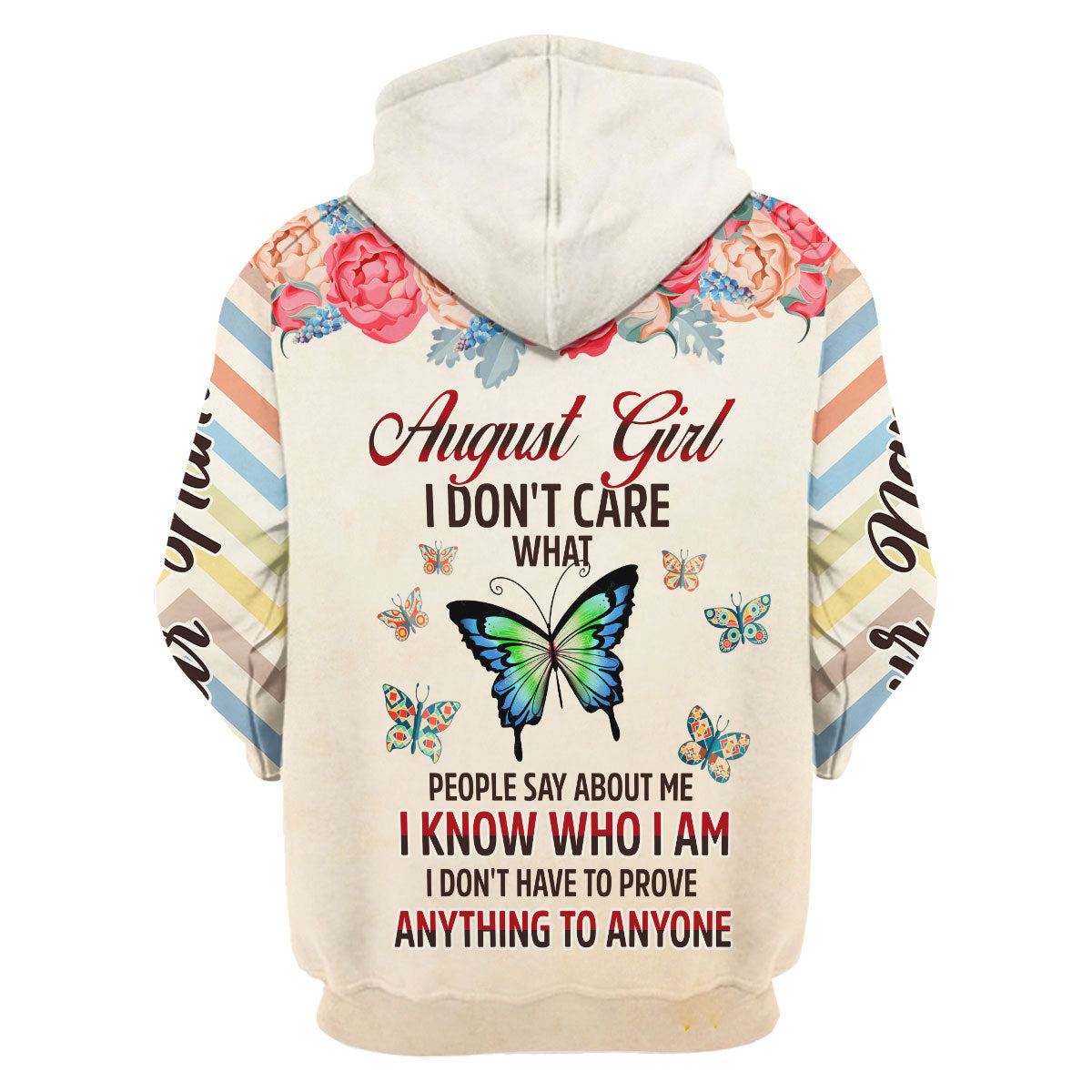 YMskins Personalized Hoodie August Girl All Over Printed
