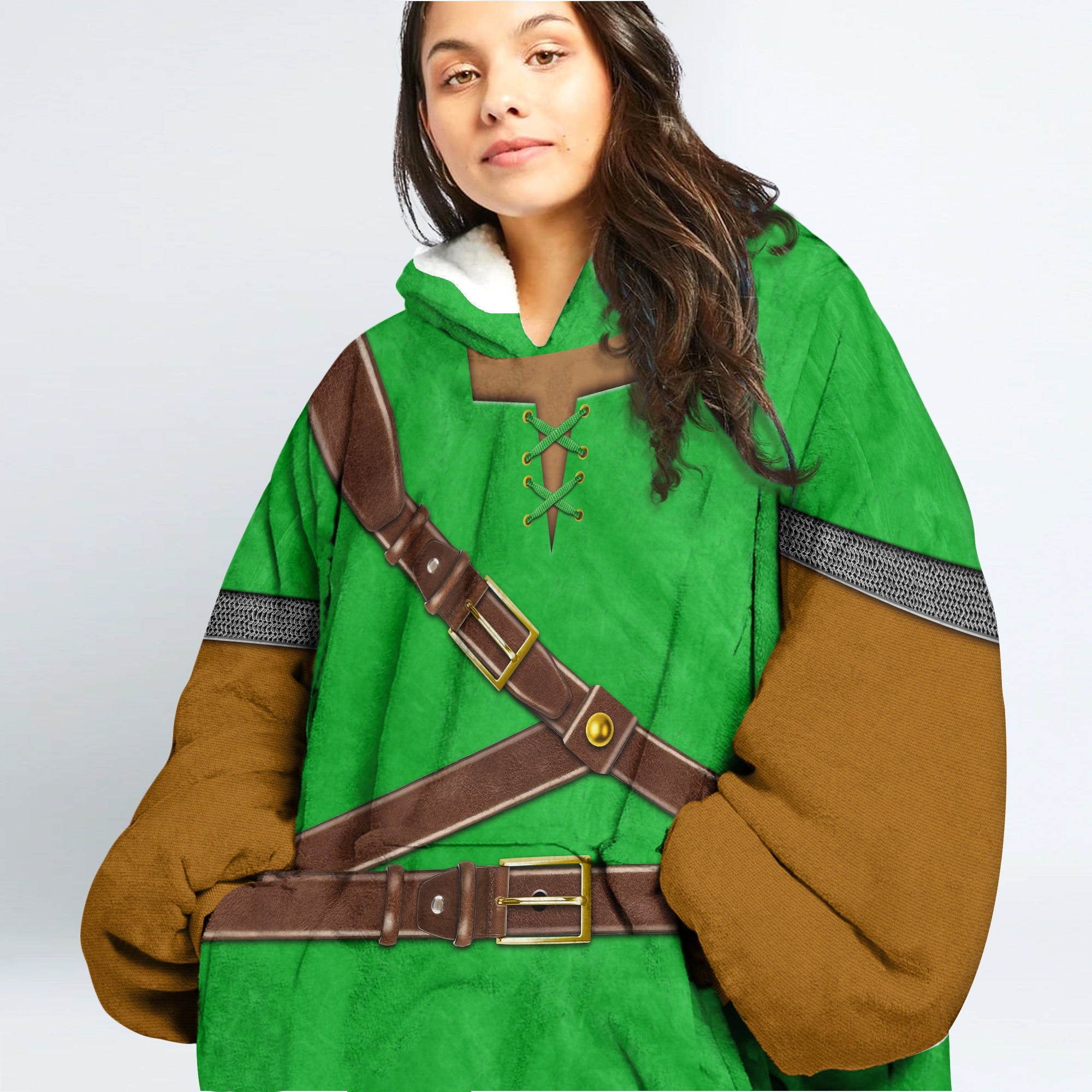 Link Iconic Over Size Hoodie Fleece One Size