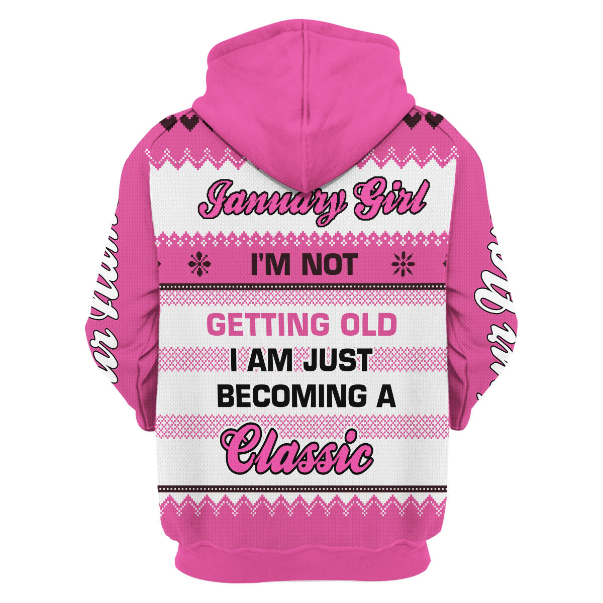 YMskins Personalized Hoodie January Girl All Over Printed