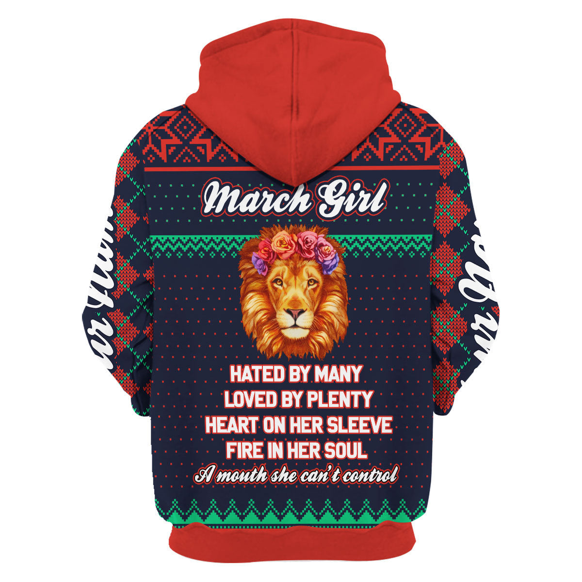 YMskins Personalized Hoodie March Girl All Over Printed