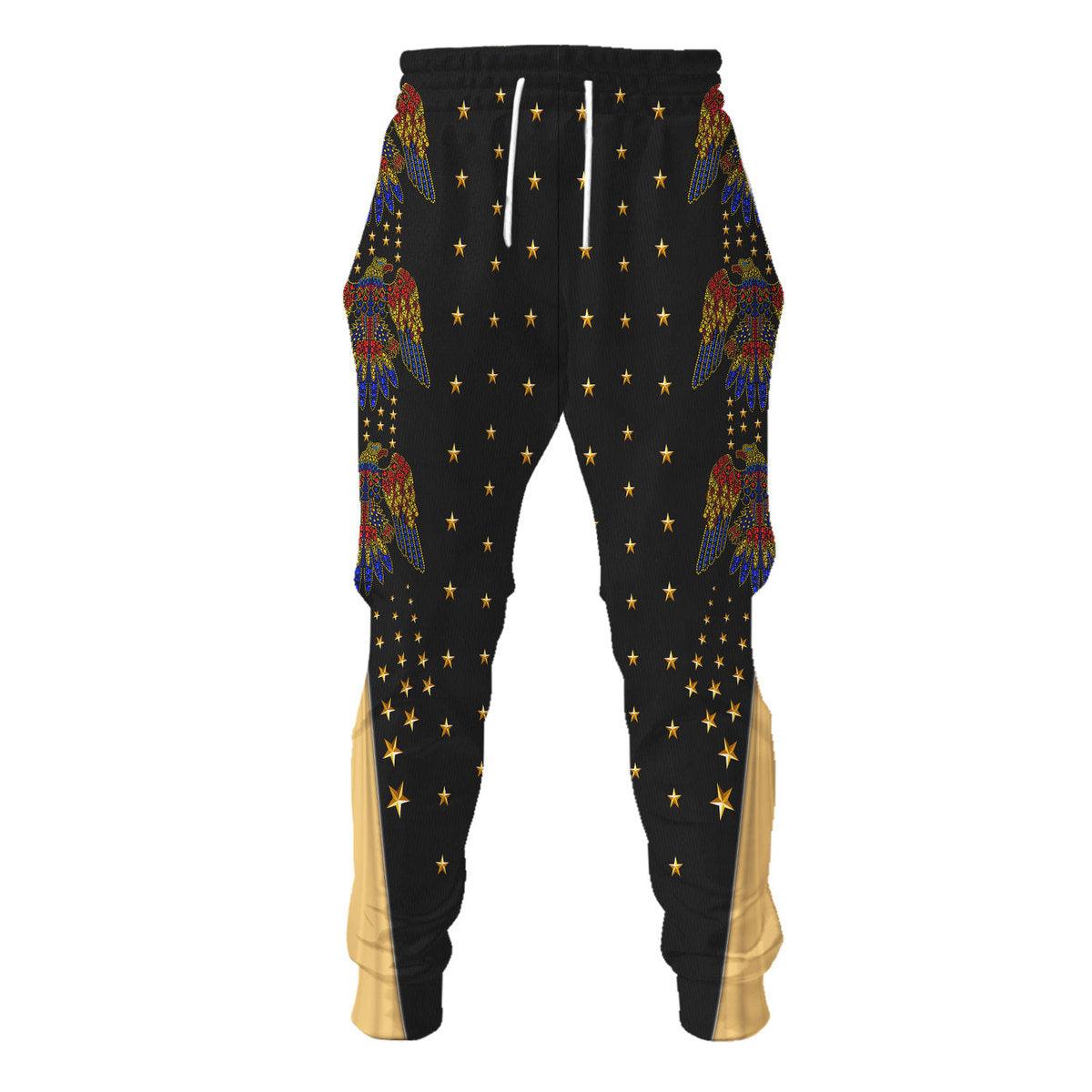 Gearhomie Elvis EAGLE Black Costume Hoodie Sweatshirt T-Shirt Sweatpants - Gearhomie.com