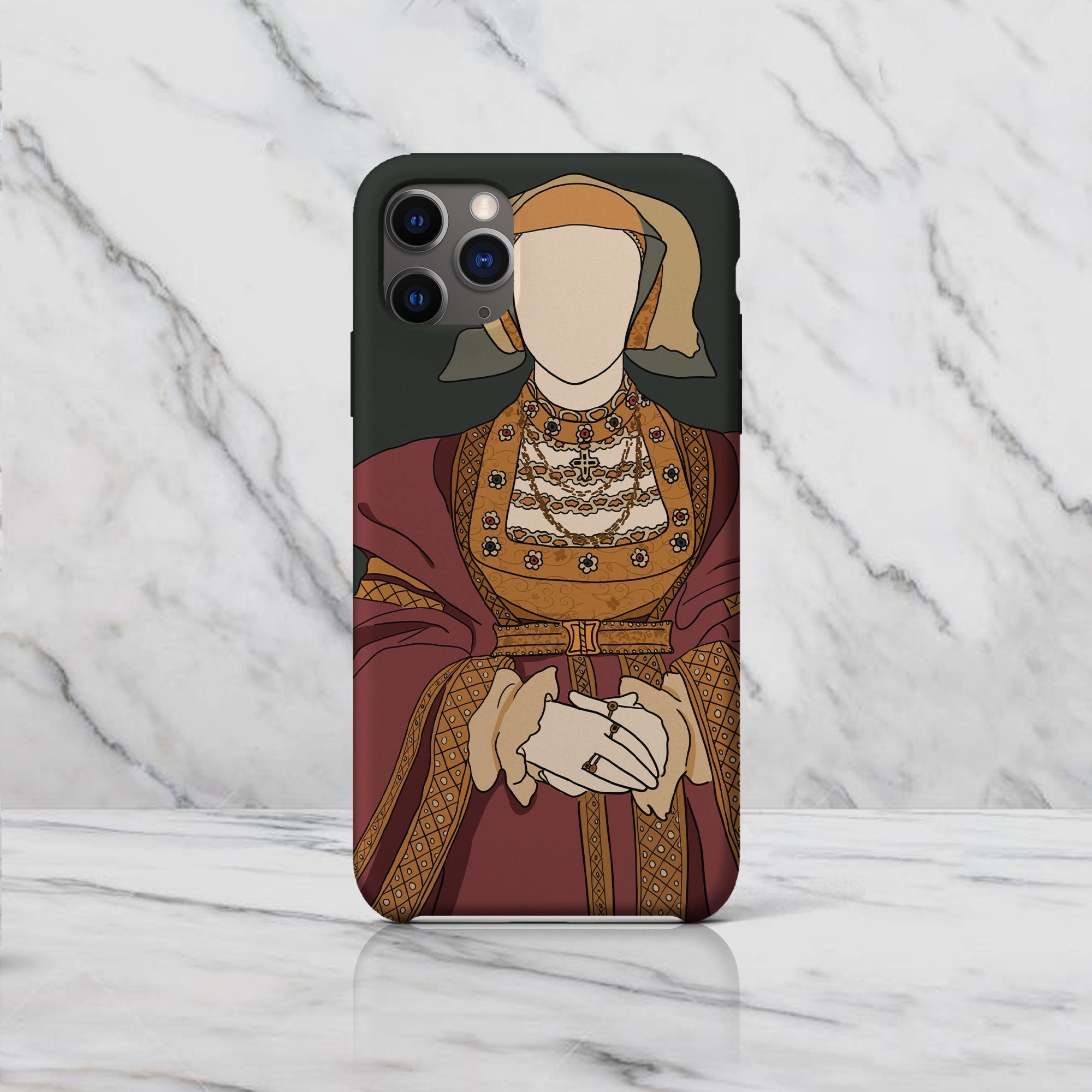 Anne Of Cleves Drawing Phone Case