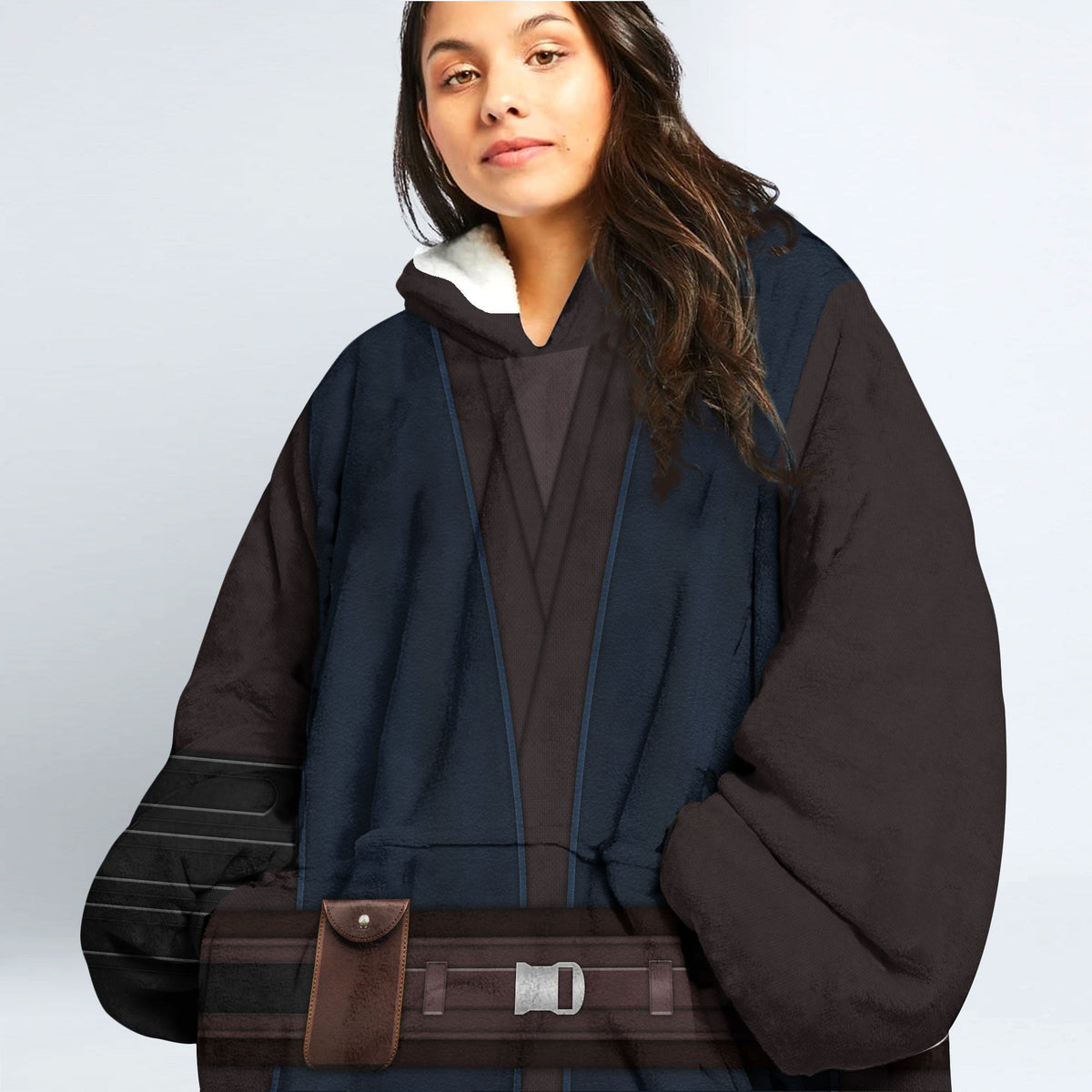MakerHuman Anakin Skywalker's Jedi Robes Cosplay & Costume Over Size Hoodie Fleece One Size