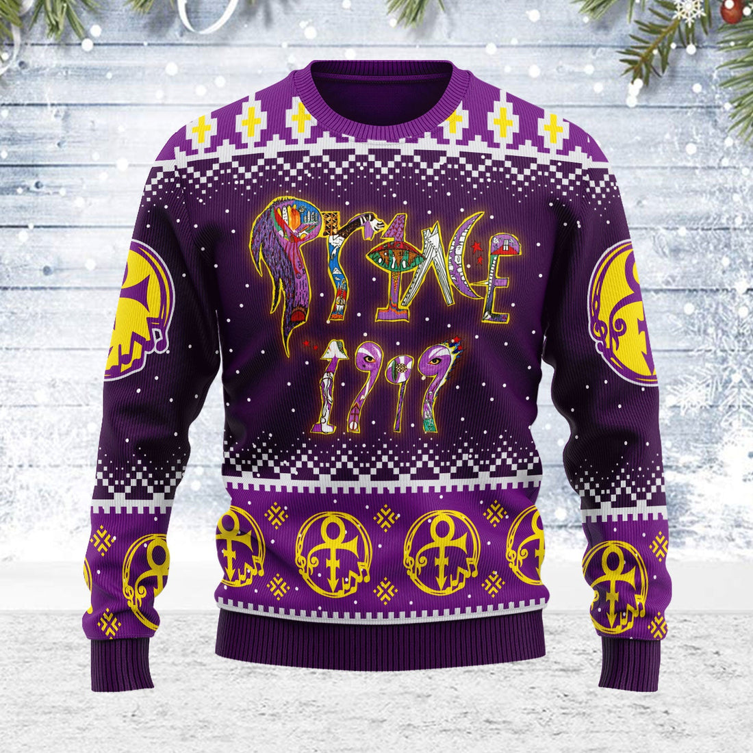 Prince 1999 Christmas Wool Sweater