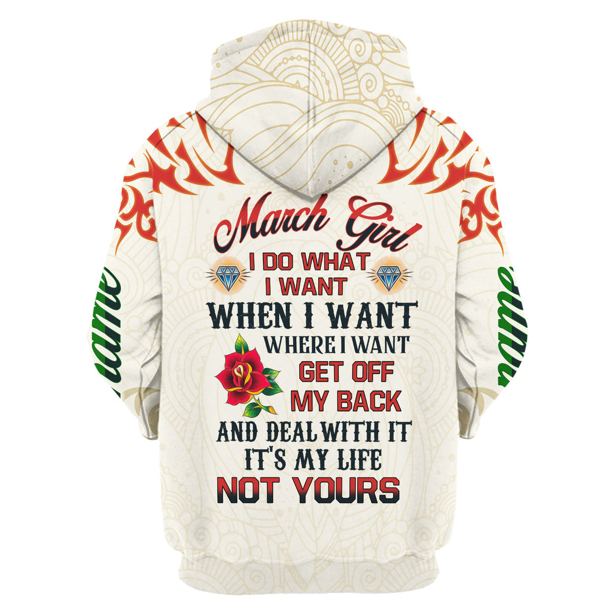 YMskins Personalized Tops March Girl I Do What I Want All Over Printed