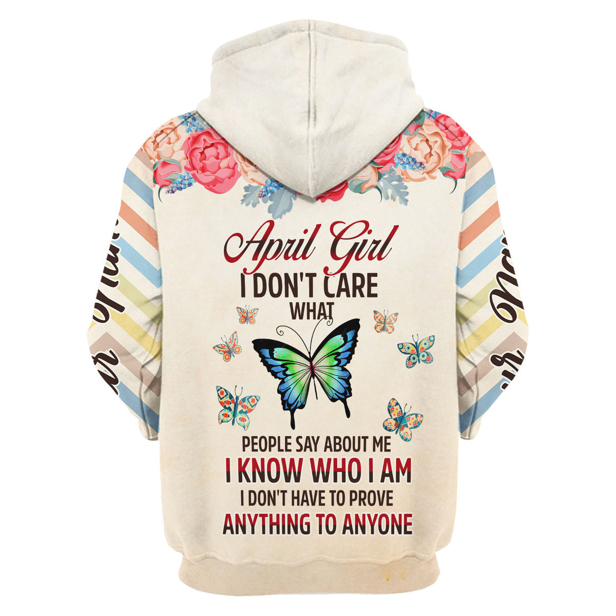 YMskins Personalized Hoodie April Girl All Over Printed