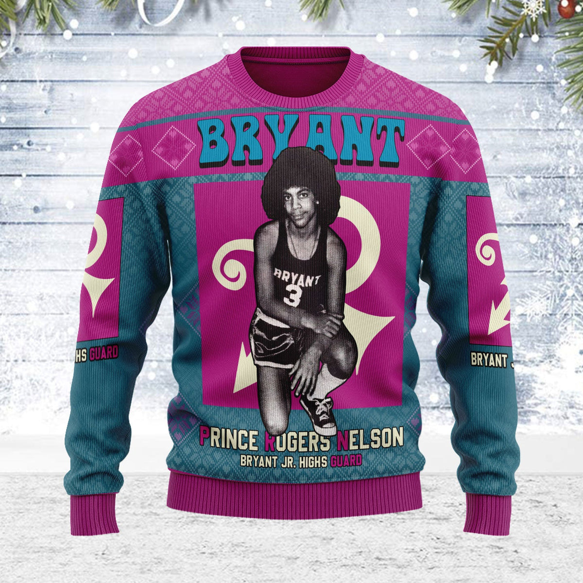 Prince Bryant Game Blouses Christmas Wool Sweater
