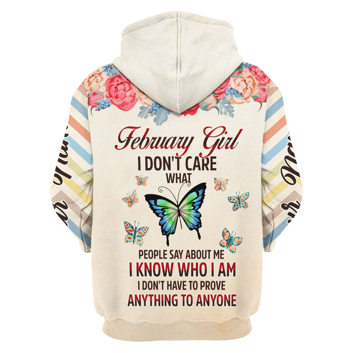 YMskins Personalized Hoodie February Girl All Over Printed