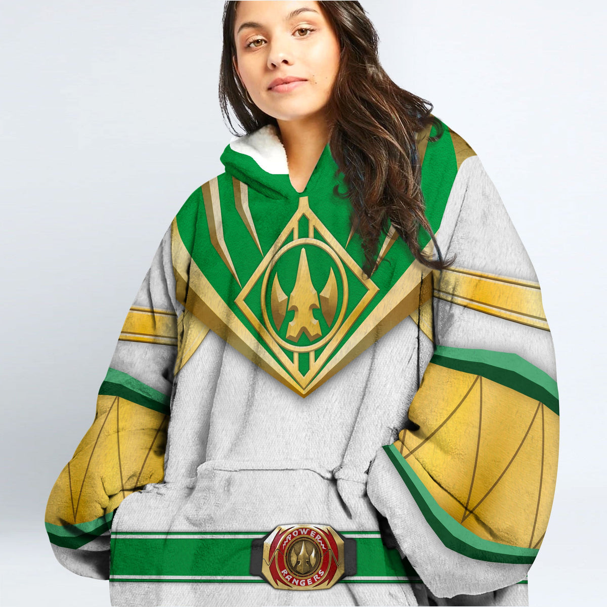 Lord Drakkon Mighty Morphin Over Size Snug Hoodie Fleece One Size