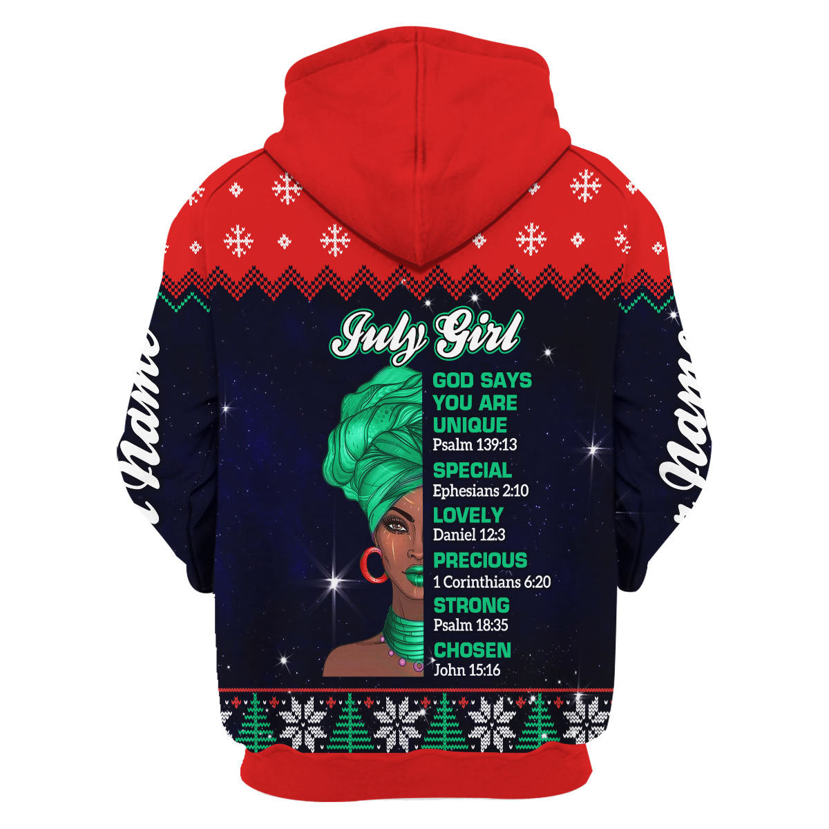 YMskins Personalized Hoodie July Girl  All Over Printed