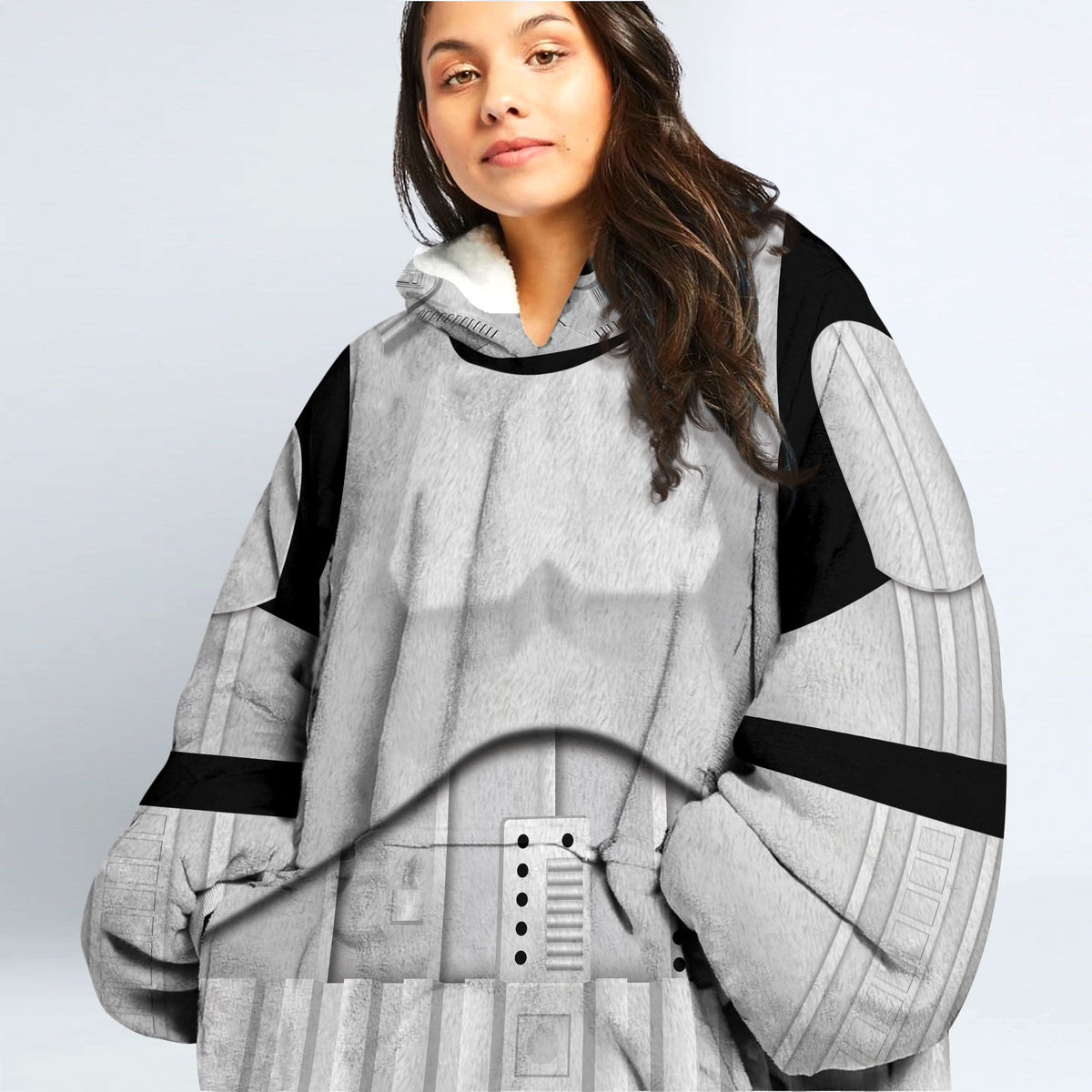MakerHuman Stormtrooper 2 Cosplay & Costume Over Size Hoodie Fleece One Size