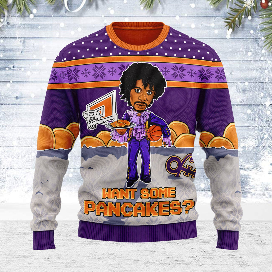 Prince Want Some Pancakes? Christmas Wool Sweater