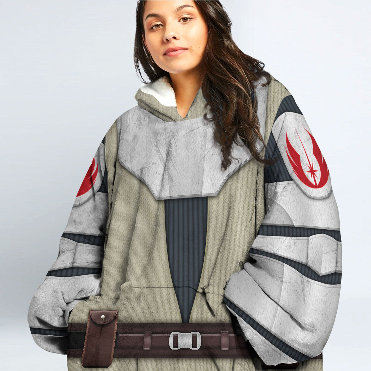 MakerHuman General Kenobi Cosplay & Costume Over Size Hoodie Fleece One Size