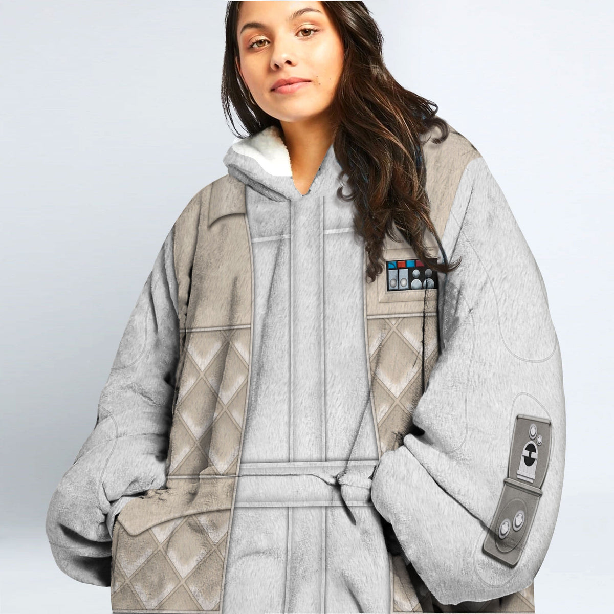 MakerHuman Leia Cosplay & Costume Over Size Hoodie Fleece One Size