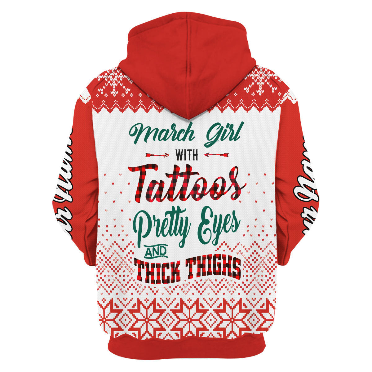 YMskins Personalized Zip Hoodie March Girl All Over Printed