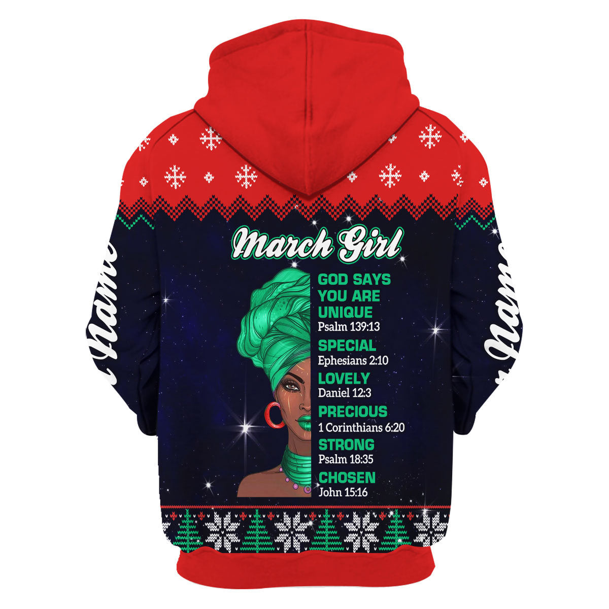 YMskins Personalized Hoodie March Girl All Over Printed