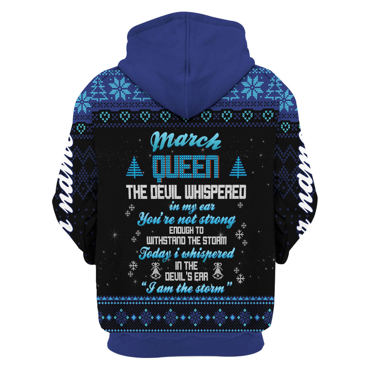 YMskins Personalized Zip Hoodie March Girl I Am The Storm All Over Printed