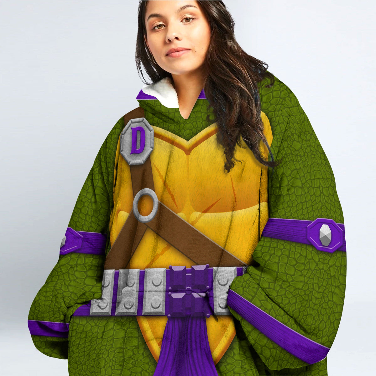 Donatello Cosplay & Costume Over Size Hoodie Fleece One Size