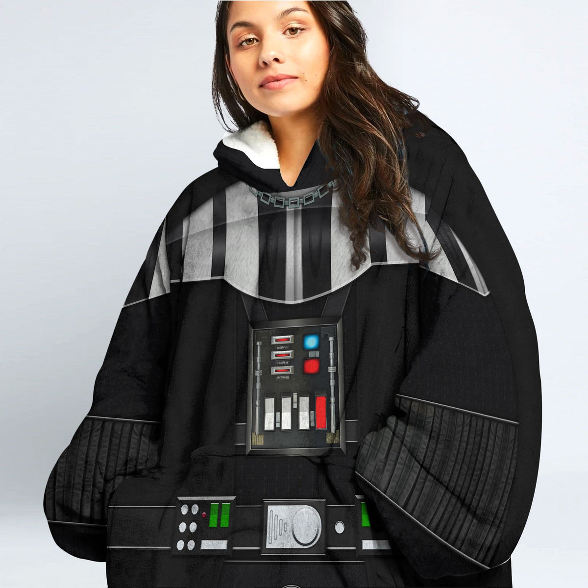 MakerHuman Darth Vader Cosplay & Costume Over Size Hoodie Fleece One Size