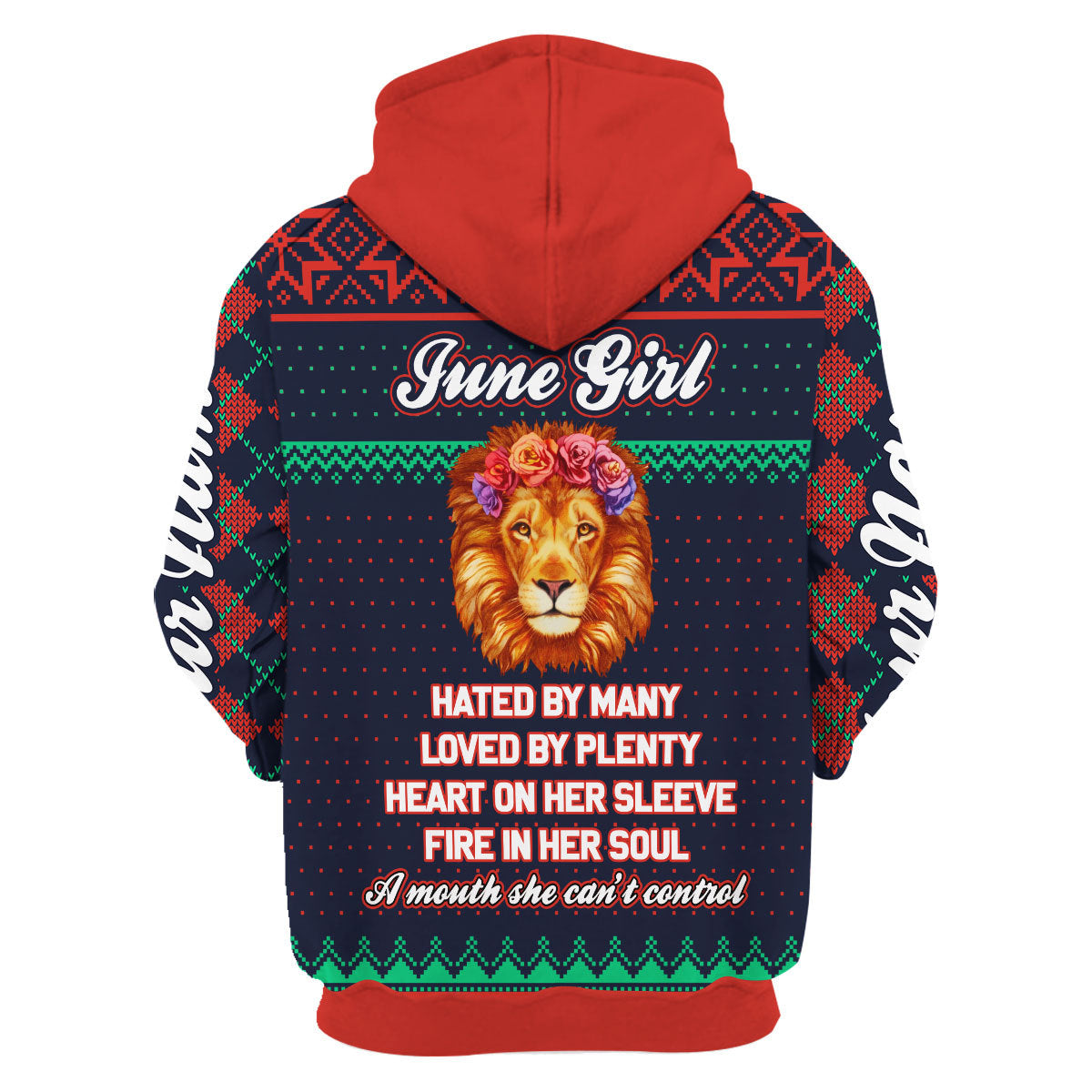 YMskins Personalized Hoodie June Girl All Over Printed