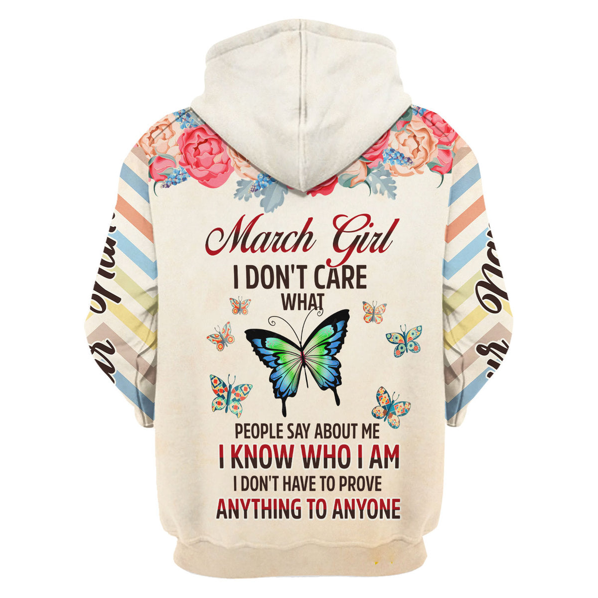 YMskins Personalized Zip Hoodie March Girl All Over Printed