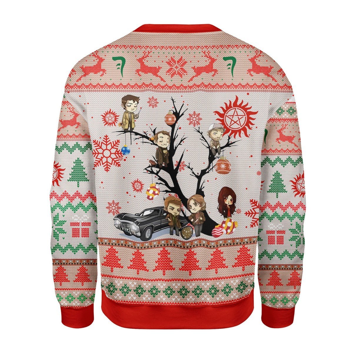 Gearhomies Christmas Unisex Sweater Supernatural 3D Apparel