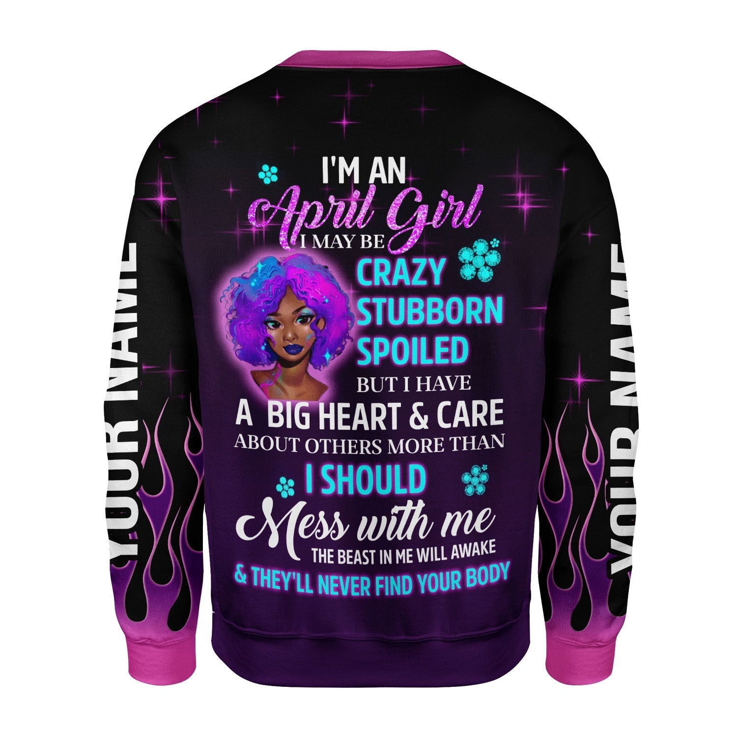 YMskins Personalized Tops Queen Was Born In April All Over Printed