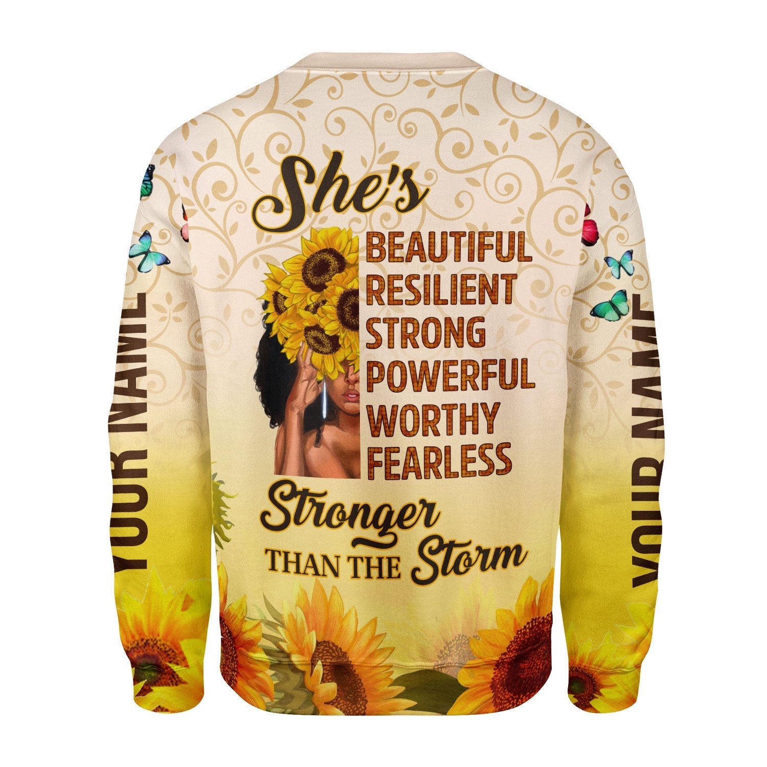 YMskins Personalized Ugly Sweater April Girl All Over Printed