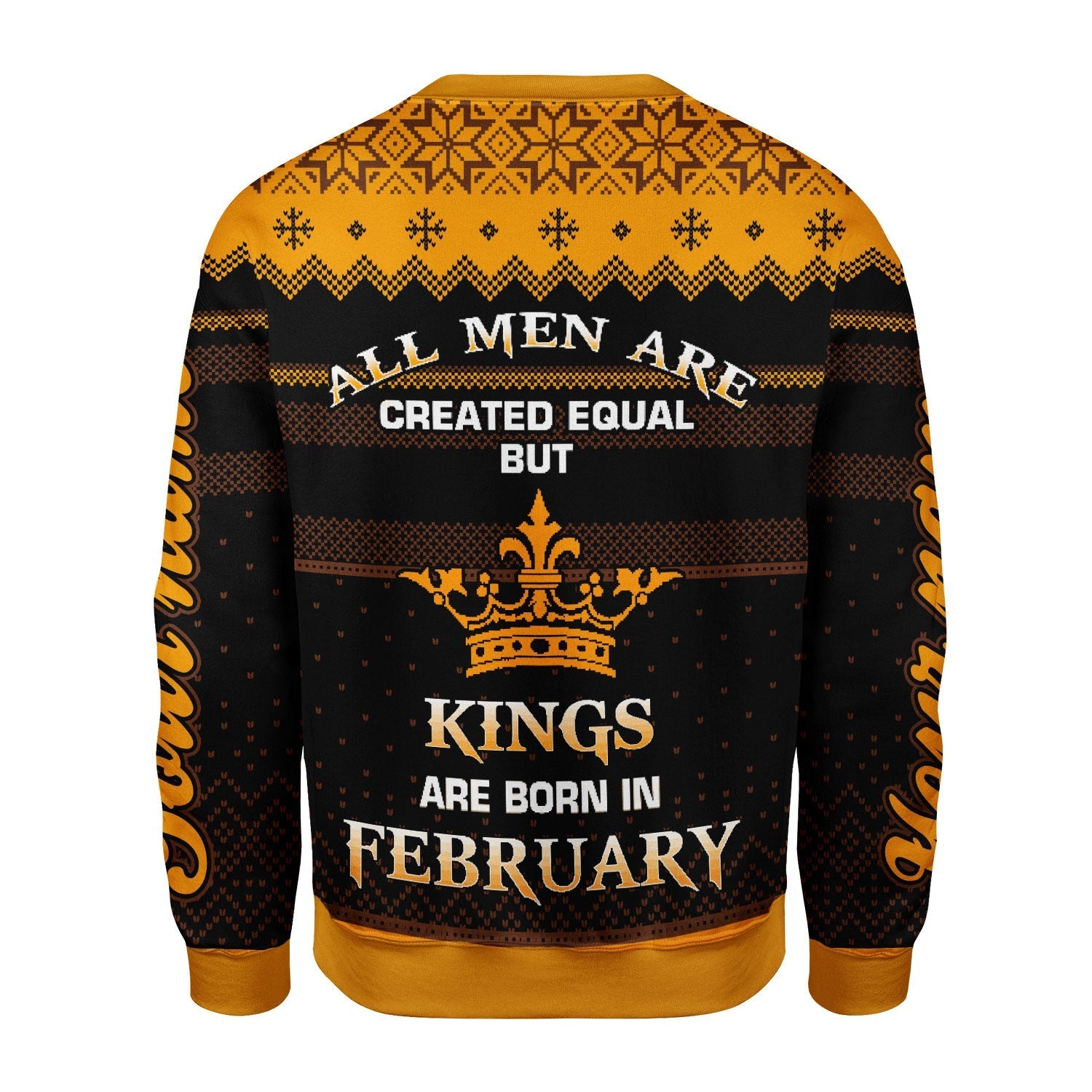 YMskins Personalized Ugly Sweater February Guy All Over Printed