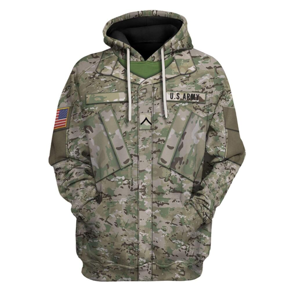 US Army Combat Uniform Custom Rank