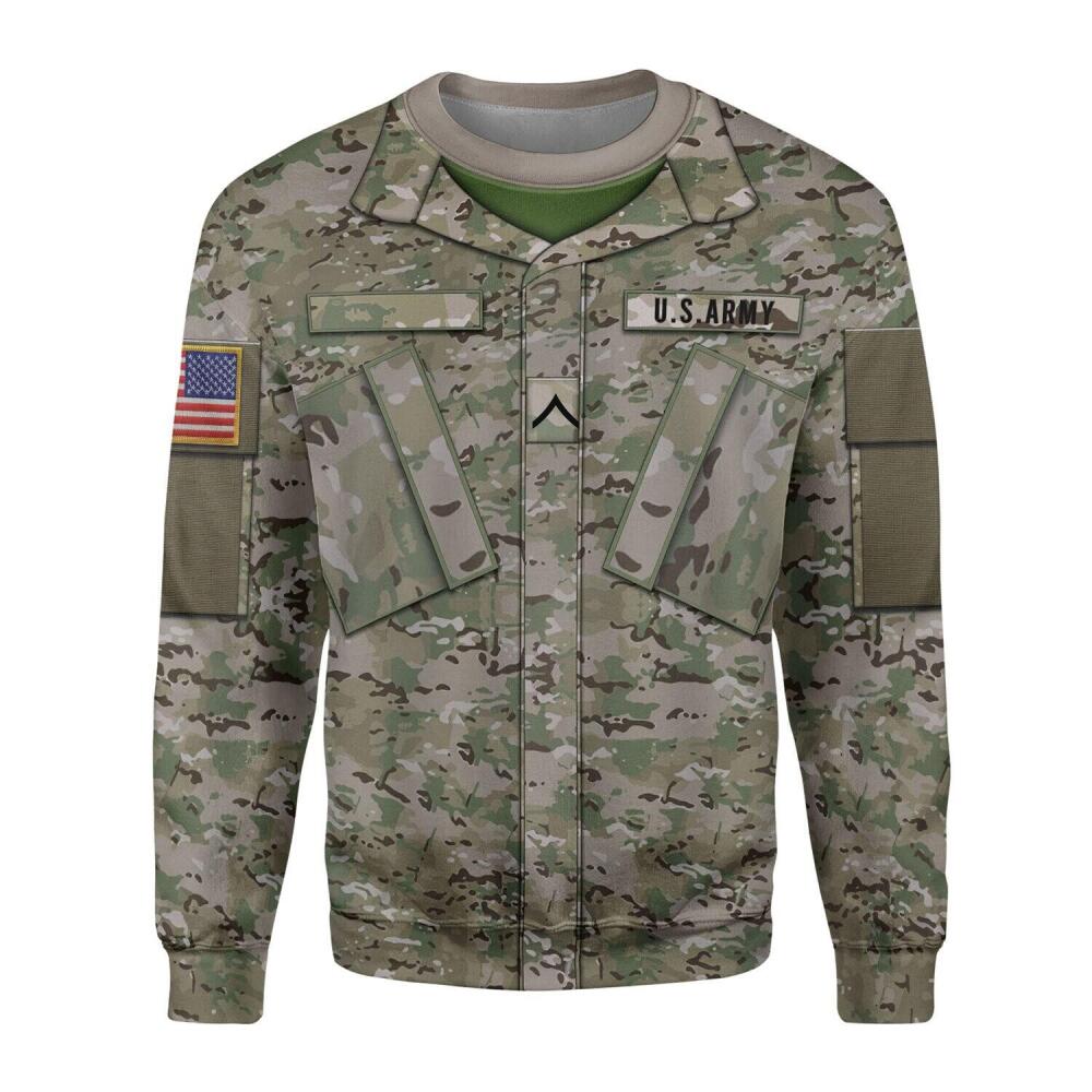 US Army Combat Uniform Custom Rank