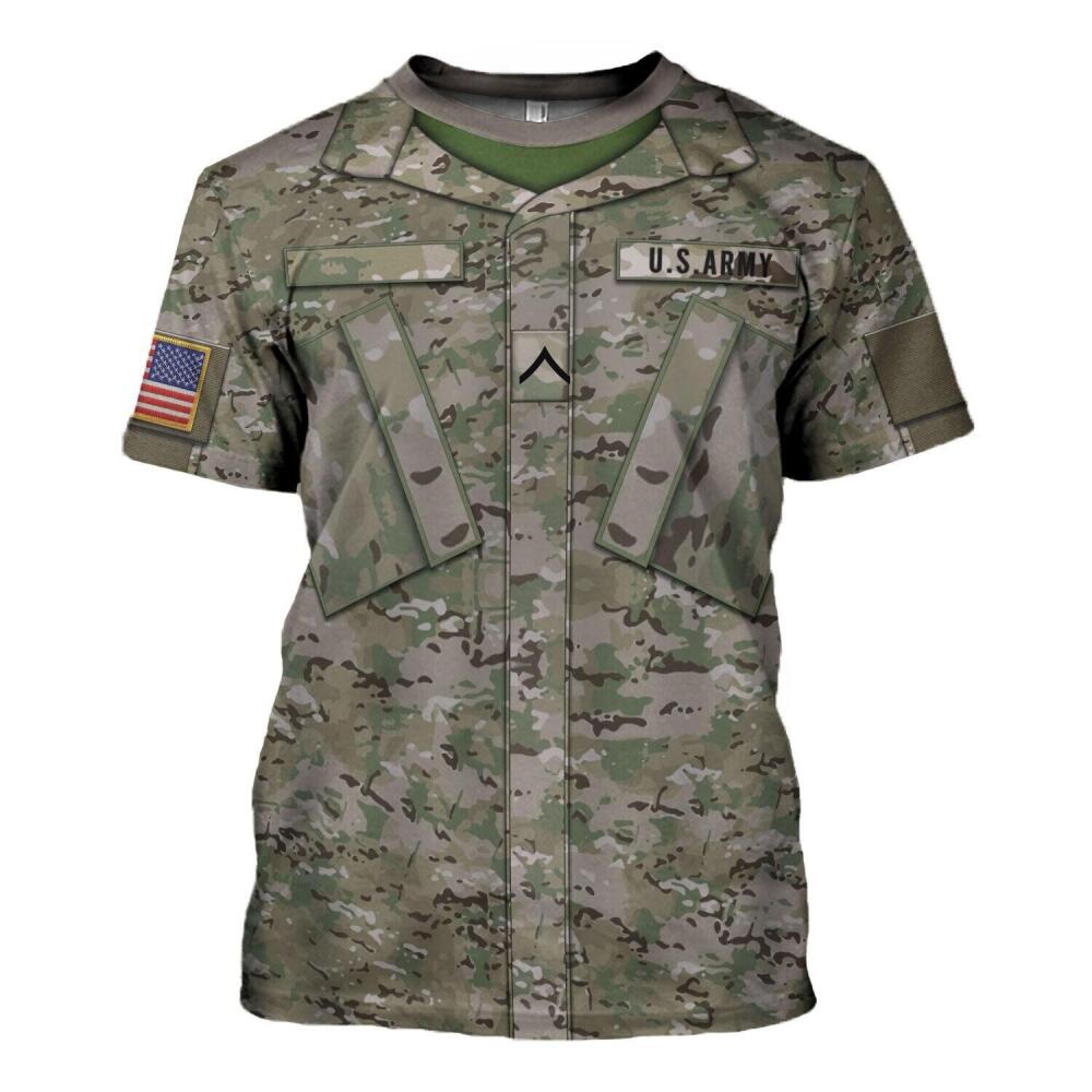 US Army Combat Uniform Custom Rank
