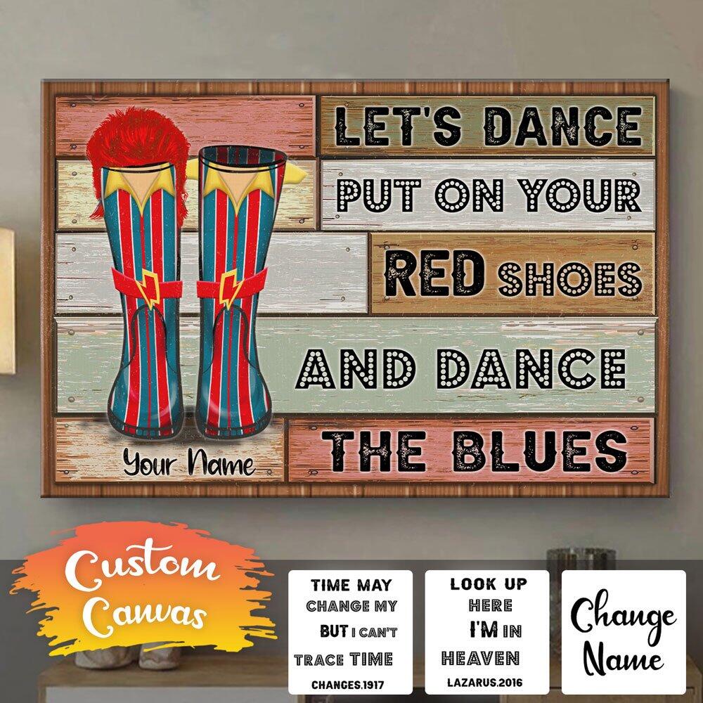 Personalized  Boot Styles Canvas Poster Wall Art Boot Styles David Bowie