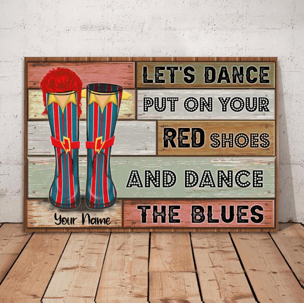 Personalized  Boot Styles Canvas Poster Wall Art Boot Styles David Bowie