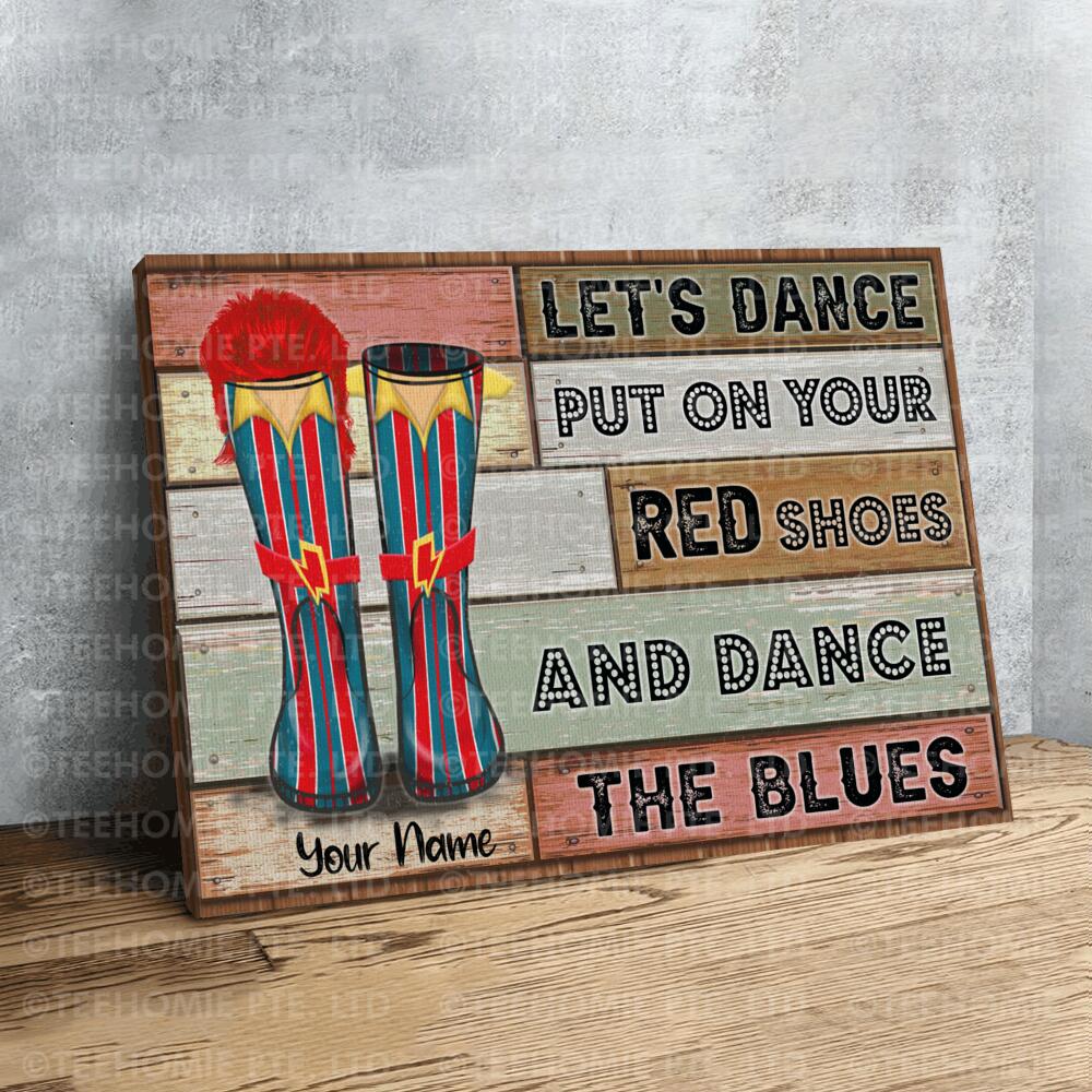 Personalized  Boot Styles Canvas Poster Wall Art Boot Styles David Bowie
