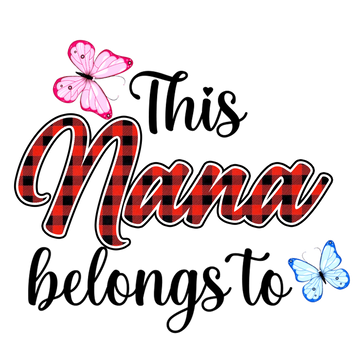 Personalised Grandma This Nana Belongs to T-shirt