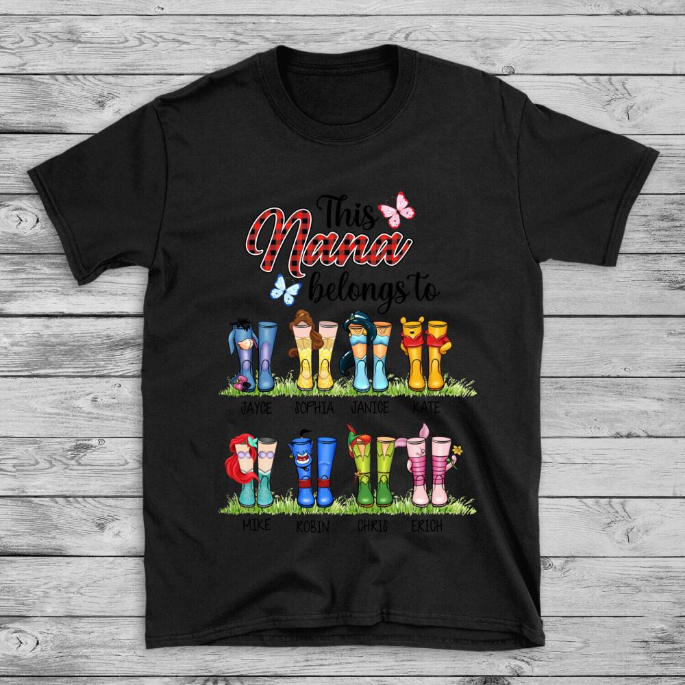 Personalised Grandma This Nana Belongs to T-shirt