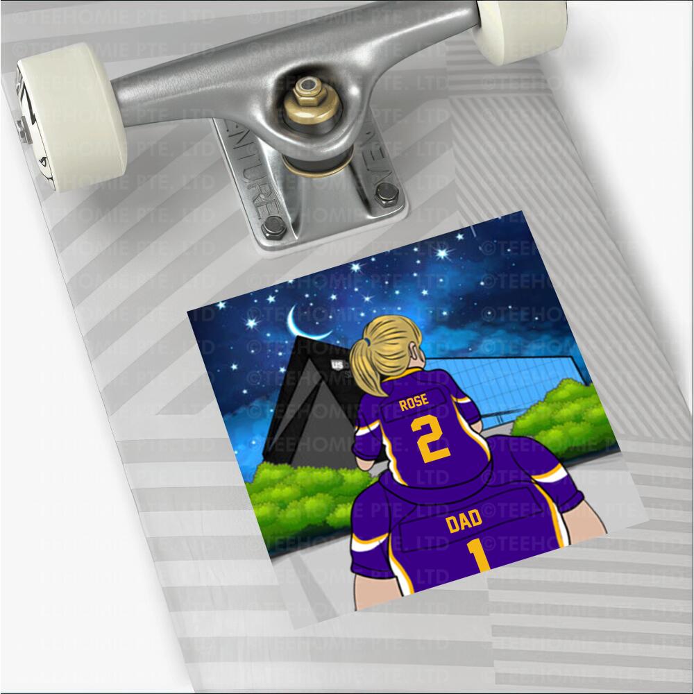 Personalized Family Vikings Square Sticker (EU) - Football Team