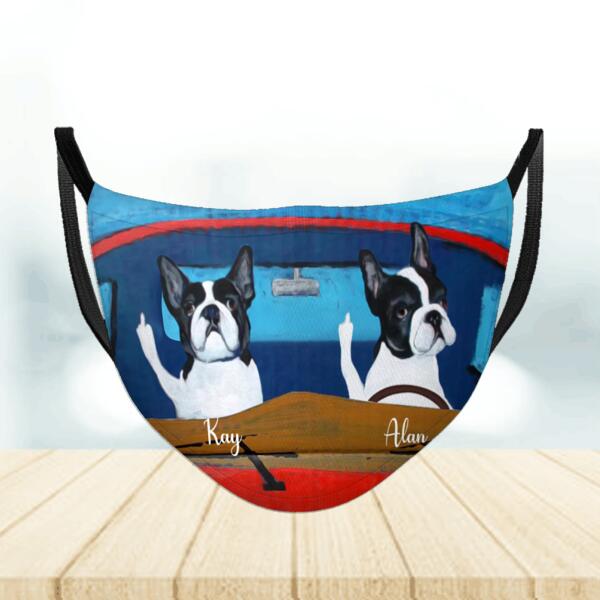 Personalised Dog Car Funny Facemask