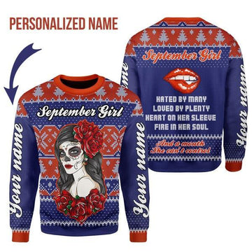 YMskins Personalized Ugly Sweater Girl All Over Printed copy