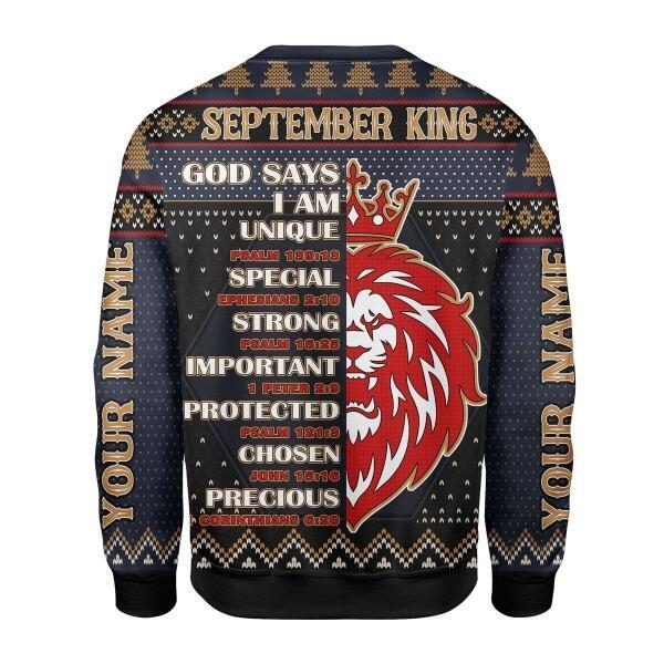 YMskins Personalized Name Sweatshirt September Guy All Over Printed