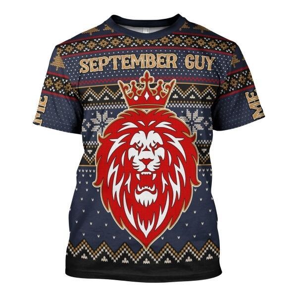 YMskins Personalized Name T-shirt September Guy All Over Printed