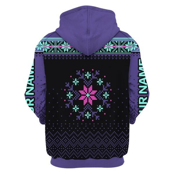 YMskins Personalized Zip Hoodie October Girl All Over Printed