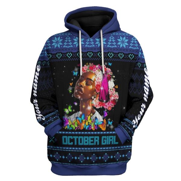 YMskins Personalized Tops October Girl I Am The Storm All Over Printed