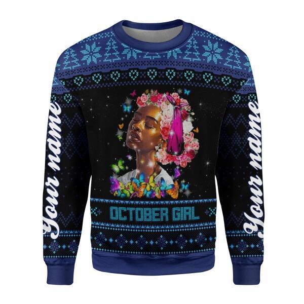 YMskins Personalized Tops October Girl I Am The Storm All Over Printed