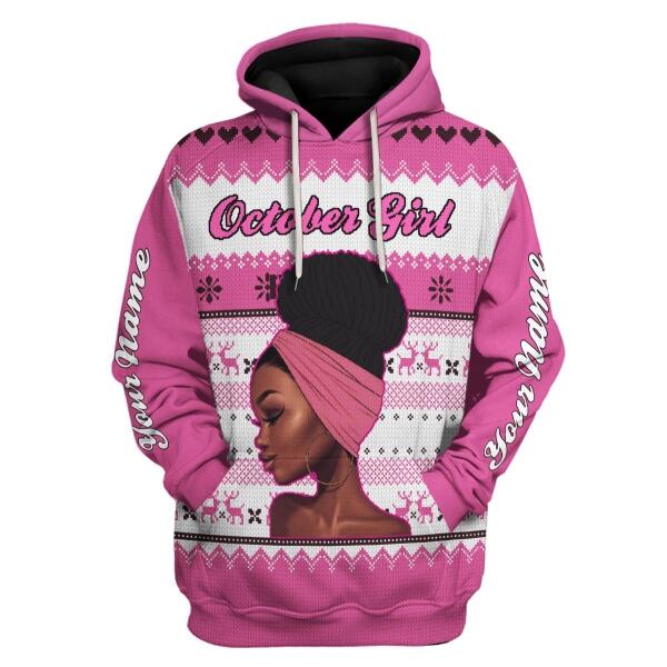 YMskins Personalized Tops October Girl All Over Printed