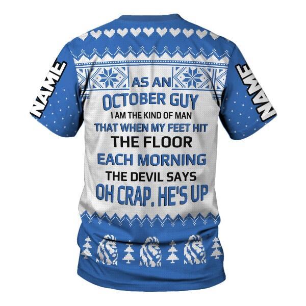 YMskins Personalized Tops October Guy All Over Printed